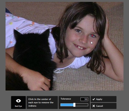 Photoshop online, cum să corecteze ochii roșii (ipravlenie) Photoshop online, cum să se stabilească ochi roșii