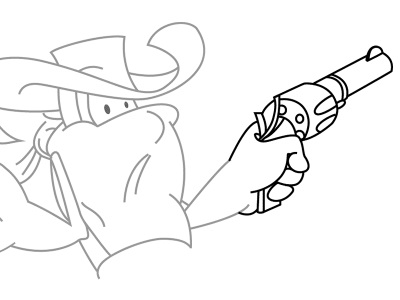 Cum de a desena un creion de cowboy, pictează etape (cowboy) Cum de a desena un creion de cowboy, pictează etape