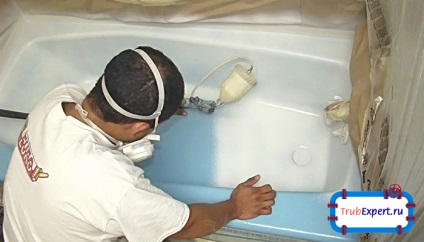 Cum să picteze o baie cu epoxidic lui mâini sau email acrilic - care este mai bine (a vopsi de baie cu email acrilic mâinile epoxidice) Cum să picteze o baie cu epoxidic lui mâini sau email acrilic - care este mai bine