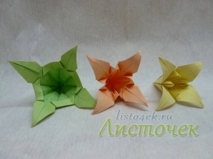 Cum Kusudama - frunze de crin (do) Cum Kusudama - frunze de crin