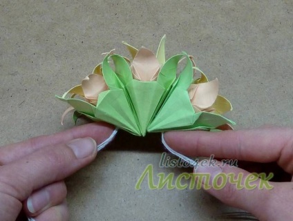 Cum Kusudama - frunze de crin (Kusudama) Cum Kusudama - frunze de crin