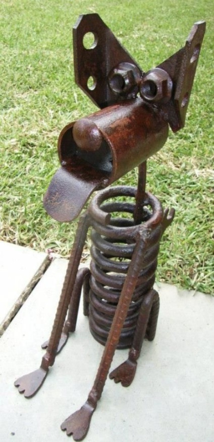 Cum de a face propriile tale mâini meserii, câine de jucărie din metal (meserii) Cum de a face propriile tale mâini meserii, jucărie câine din metal
