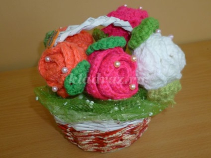 Buchet de flori cu propriile sale mâini (tricotat) Buchet de flori cu propriile sale mâini