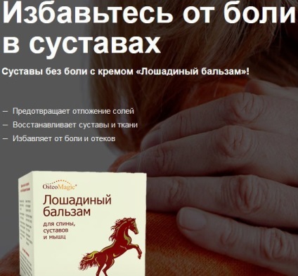 Cumpara un cal balsam pentru durere la nivelul articulațiilor (articulațiilor) Cumpara un balsam de cal de la dureri articulare