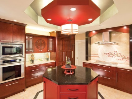 Bucataria este un stil chinezesc subtilități de design interior cu exemple foto (bucatarie) Stil chinezesc Bucătărie subtilitate de design interior cu exemple de fotografii