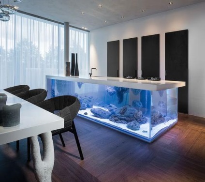 Bucătărie într-un stil nautic (42 poze) aqua, caracteristici de interior, design propriile lor mâini (mare) Bucătărie într-un stil nautic (42 poze) aqua, în special de design interior, cu propriile lor mâini