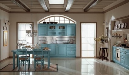 Bucătărie într-un stil nautic (42 poze) aqua, în special de design interior, cu propriile lor mâini (valuri) Bucătărie într-un stil nautic (42 poze) aqua, în special de design interior, cu propriile lor mâini