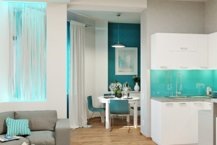 Bucătărie într-un stil nautic (42 poze) aqua, design deosebit interior, cu propriile lor mâini (mare) Bucătărie într-un stil nautic (42 poze) aqua, în special de design interior, cu propriile lor mâini