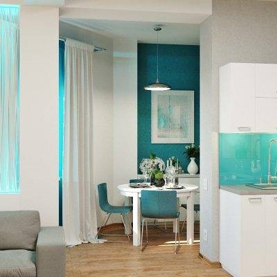 Bucătărie într-un design imagine în stil nautic de noi produse (stil marin bucătărie) Bucătărie într-un design imagine în stil nautic de noi produse
