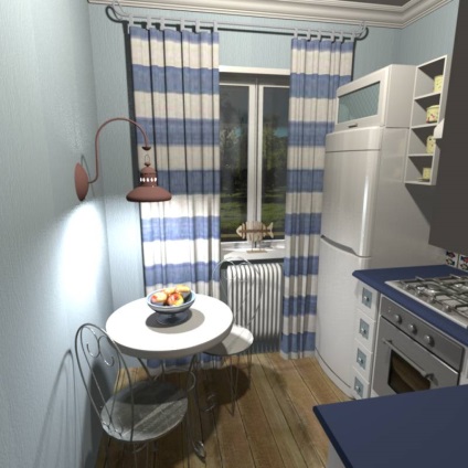 Bucătărie într-un design imagine în stil nautic de noi produse (foto) Bucătărie într-un design imagine în stil nautic de noi produse