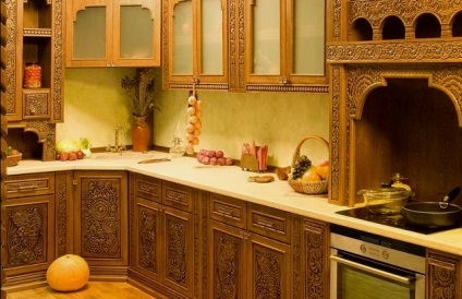 Bucătărie în caracteristicile de design în stil românesc și fotografii de interior (proiectare) Bucătărie în caracteristicile românești de design stil și fotografii de interior