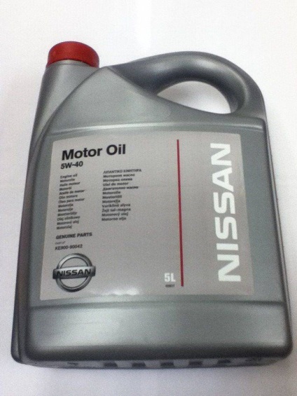 5W40 caracteristici și caracteristici de ulei Nissan (caracteristici) Nissan ulei 5W40 caracteristici și caracteristici