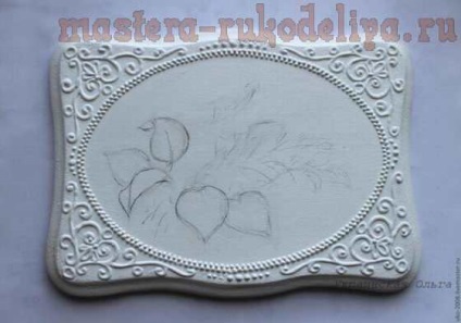 master-class pe caseta de pictura cu liliac filigranată (vopsea alba acrilic) master-class pe caseta de pictura filigram cu liliac