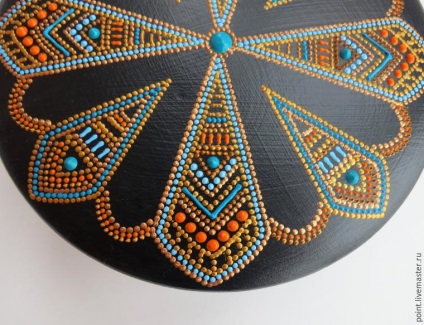 Master-class punct-pictate cutie rotundă - Fair Masters - manual, lucrate manual (master class: punct-pictat cutie rotundă) Master-class punct-pictate cutie rotundă - Fair Masters - manual, lucrate manual