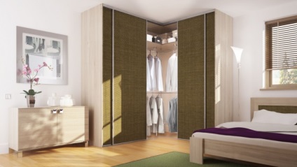 Mobilier pentru un dulap dormitor cu fotografie unghiulară (unghiulară) Mobilier pentru dormitor un dulap cu fotografie unghiular