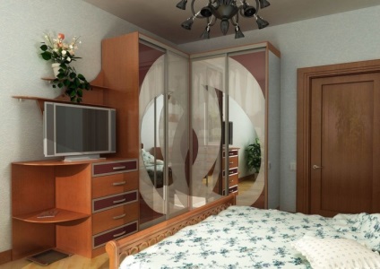 Mobilier pentru un dulap dormitor cu fotografie unghiulară (unghiulară) Mobilier pentru dormitor un dulap cu fotografie unghiular