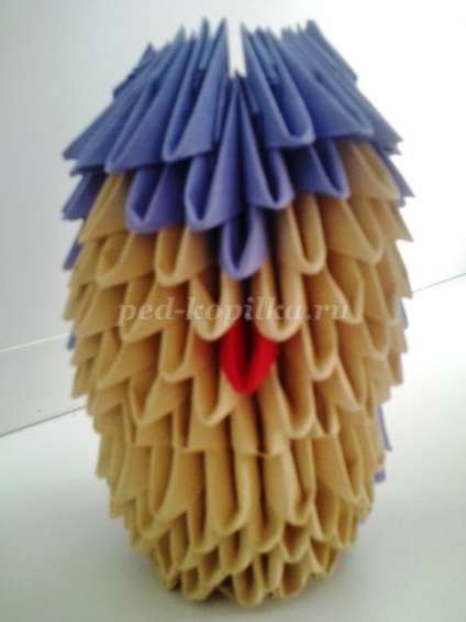 bufniță origami modular (modulare tehnica origami) bufniță origami modular