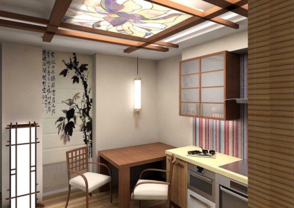 un decor modern, bucătărie în stil chinezesc (alegerea de culori) (stil) decor bucătărie modernă în stil chinezesc (alegerea de culori)