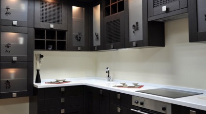 un decor modern, bucătărie în stil chinezesc (alegerea de culori) (culoare) decor bucătărie modernă în stil chinezesc (alegerea de culori)