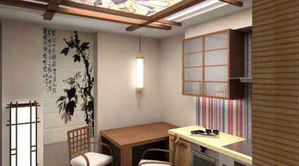 un decor modern, bucătărie în stil chinezesc (alegerea de culori) (bucătărie în stil chinezesc) decor bucătărie modernă în stil chinezesc (alegerea de culori)
