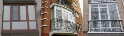 Ferestrele din podea pe fotografie balcon (ferestre) Ferestrele din podea pe balcon Photo