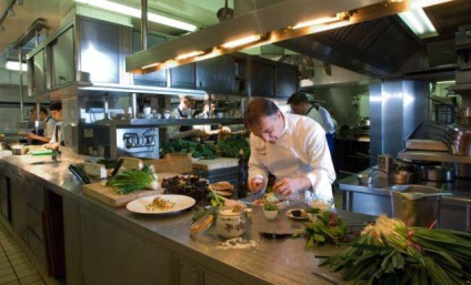 La locul de muncă bucătar (spațiu) organizație Chef la locul de muncă