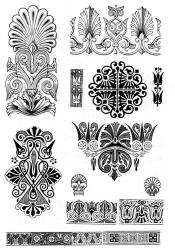 Ornamente și modele de șabloane (desene) Ornamente și modele șabloane