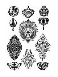 Ornamente și modele șabloane (ornamente șabloane) Ornamente și modele șabloane