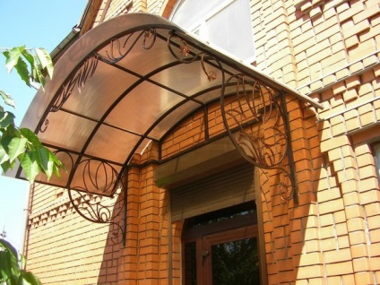 Decorarea fotografiile prispa policarbonat (reparații) Decorarea fotografii pridvor din policarbonat