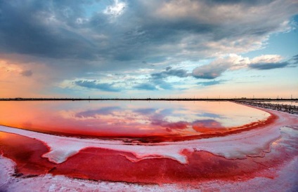 Lacul Sivash krym (apa se evaporă vara) Siwash Lacul, Crimeea