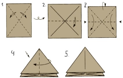 Пирамида на хартия със собствените си ръце