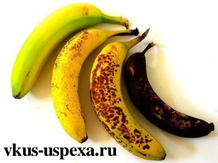 De ce banane rândul său negru (nu este înnegrit banane) De ce banane rândul său negru