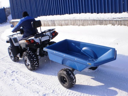 Trailer pentru snowmobile, asistentul perfect pentru transportul rutier de mărfuri (care poate fi deschis) Trailer pentru snowmobile, un asistent excelent pentru transportul de mărfuri