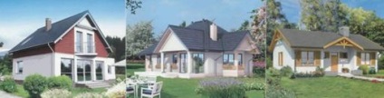 Casele de proiect, vile (plan) Caselor de proiect, cabane