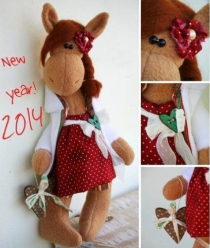 Simple meserii Crăciun cu mâinile lor (meserii de Crăciun, cu mâinile lor copil mingi de Crăciun cal de hârtie de hârtie copac este un simbol al 2014 nou decor ani) meserii simple de Crăciun cu mâinile lor