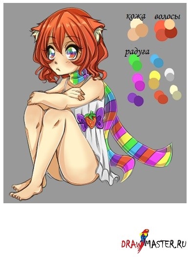 caracterul colorat anime (mai mult) personaj anime de colorat