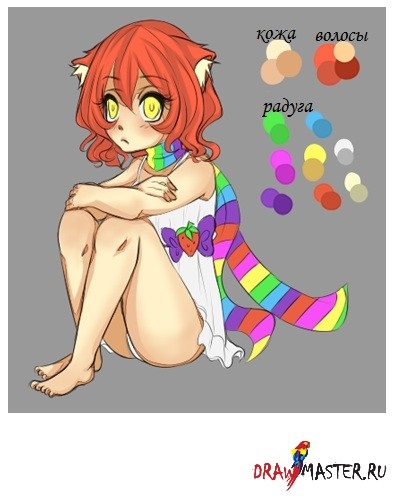 caracterul colorat anime (principal) personaj anime de colorat
