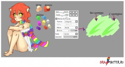 caracterul colorat anime (mai mult) personaj anime de colorat