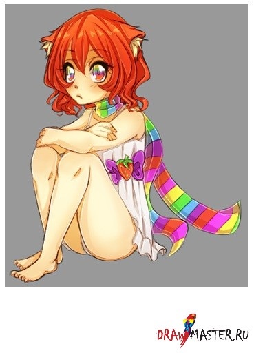 caracterul colorat anime (desena) personaj anime de colorat