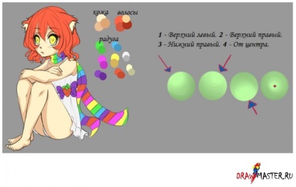 caracterul colorat anime (perie) personaj anime de colorat