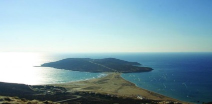 Rhodes, sărut două mări (două) Rhodes, Sărutul două mări