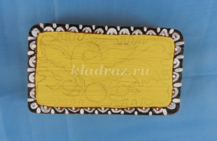 Cutii vopsite cu vopsele acrilice (picturi) Pictura cutie de vopsea acrilică