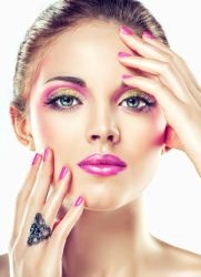 Roz make-up (roz) machiaj roz