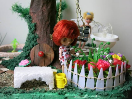 petitok Garden pentru păpuși (păpuși) Grădină pentru păpuși petitok