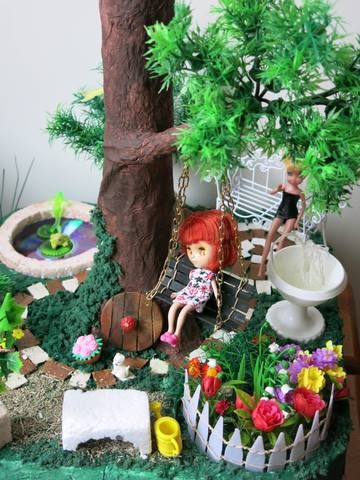 petitok Garden pentru păpuși (păpuși) Grădină pentru păpuși petitok