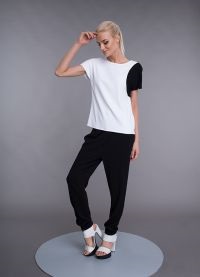 Pantaloni cu elastic în partea de jos (pantaloni elastic de mai jos) Pantaloni cu elastic la partea de jos