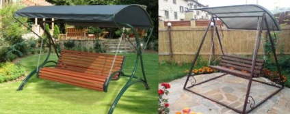 Bench cu un baldachin pentru grădină, cu propriile sale mâini (banc) Bench cu un baldachin pentru grădină, cu propriile sale mâini