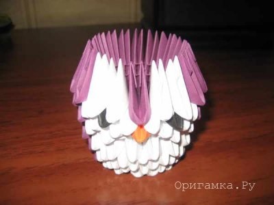 Ansamblu Owl Circuit origami modular cu clasa de master (bufnita înțelept) Ansamblu Owl Circuit origami modular cu master class