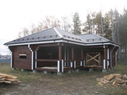Construcție de case si bai din fasciculul de SC „pădure“ (construcții) Construcție de case si bai din grinda SC „Pădurea“
