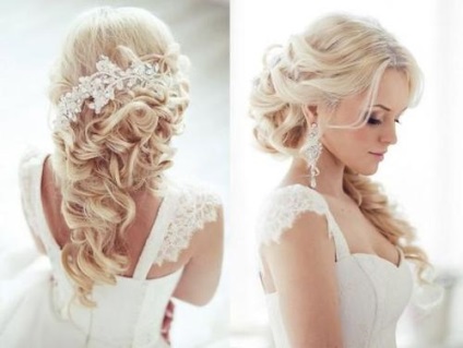 Coafuri mirese cu tiara (diademă) Coafuri de mireasa cu diadema